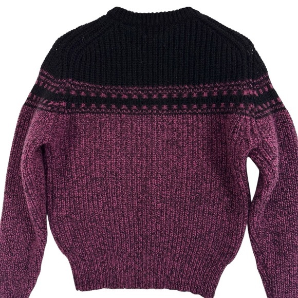 Vintage 80s Woolrich Highland Fair Isle Nordic Wool Sweater Mens Size M - Picture 2 of 8